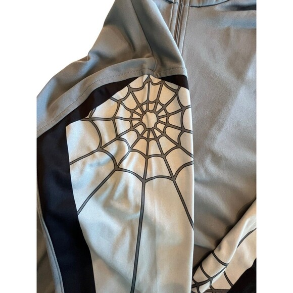 SPYDER WEB 1/4 Zip Pullover Long Sleeve Mens Shirt Sz Large Greys - Picture 4 of 8